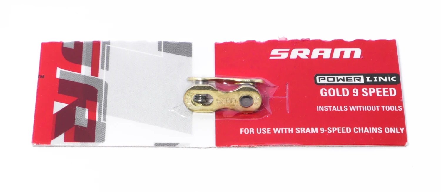 SRAM Kettenverschlussglied Power Link 9-fach gold SRAM Kettenverschlussglied Power Link 9-fach Gold -Shimano Fahrradladen kettenverschlussglied sram power link 9 fach gold