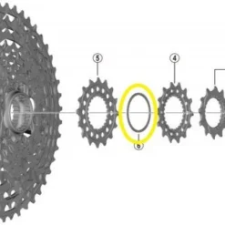 SHIMANO Distanzring Y-1X400300 Für XTR CS-M9100 Kassette
