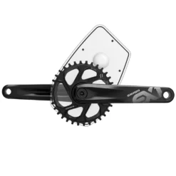 Flyer SRAM E-Bike Kurbelset EX1 ISIS - Schwarz -Shimano Fahrradladen sram e bike kurbelset ex1 isis schwarz beispiel 2